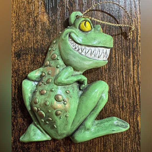 Set of 4 Ceramic Painted Frog Tree Ornaments - Picture 6 of 6